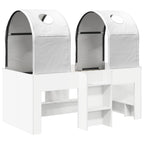 Cama con Túnel 4 pcs Blanco Madera de ingeniería