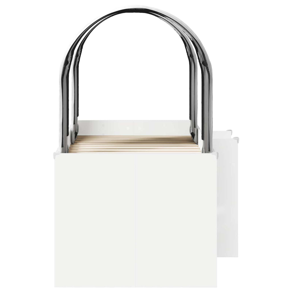 Cama con Túnel 4 pcs Blanco Madera de ingeniería