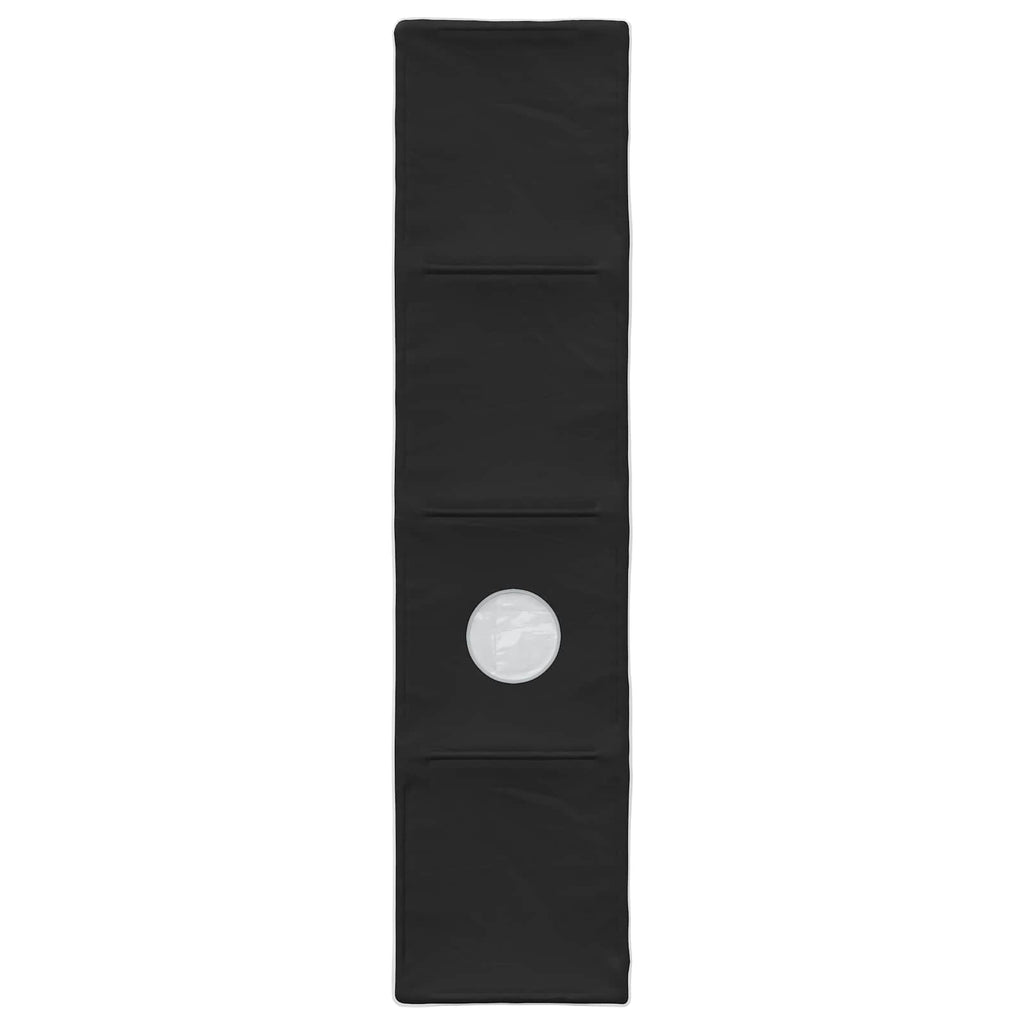 Cama con Túnel 4 pcs Blanco y Negro Madera de ingeniería