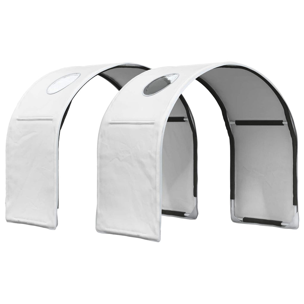 Cama con Túnel 4 pcs Blanco Madera de ingeniería