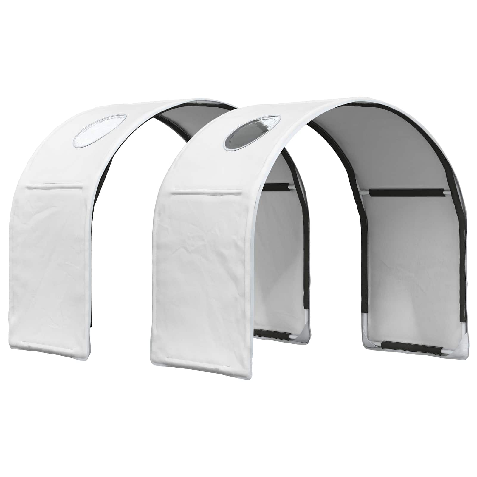 Cama con Túnel 4 pcs Blanco Madera de ingeniería