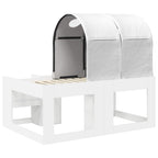 Cama con Túnel 4 pcs Blanco Madera de ingeniería