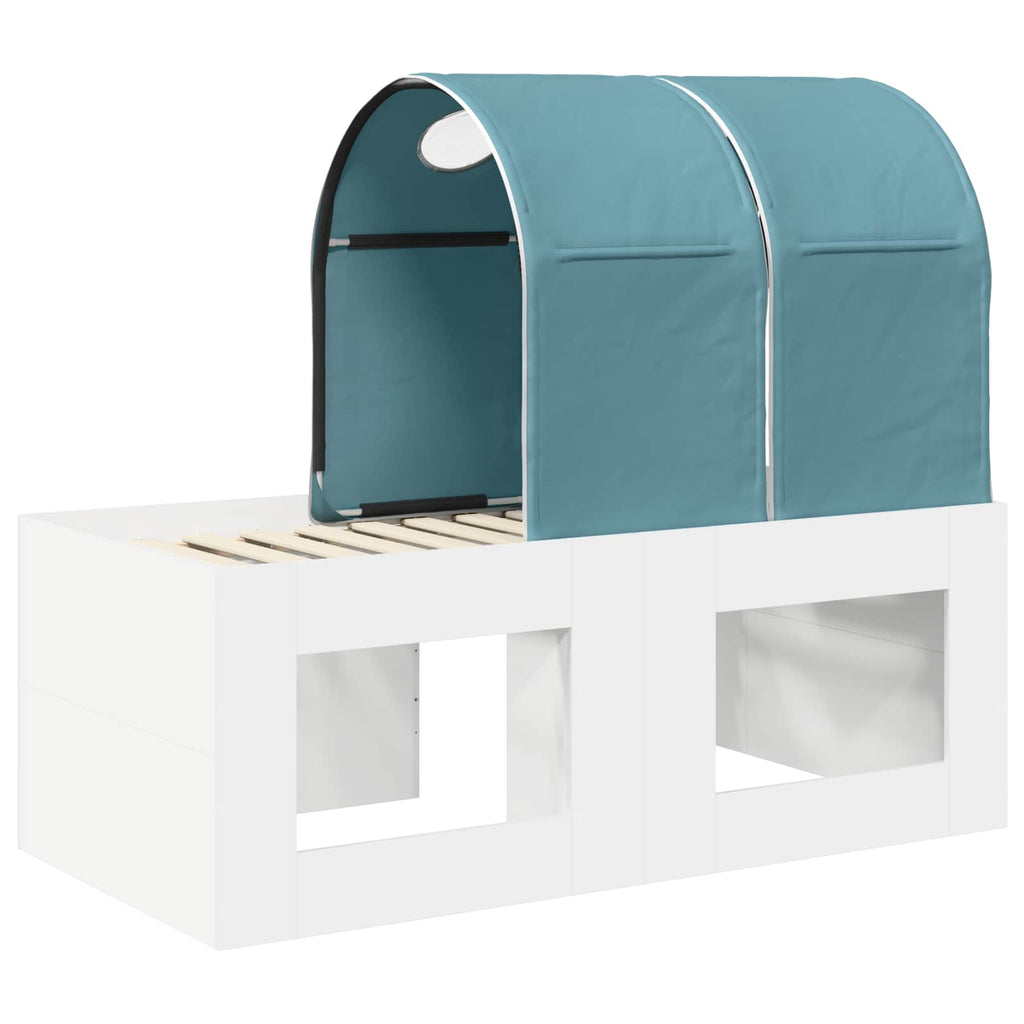 Cama con Túnel 4 pcs Roble Artisian y Azul Claro