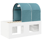 Cama con Túnel 4 pcs Roble Artisian y Azul Claro