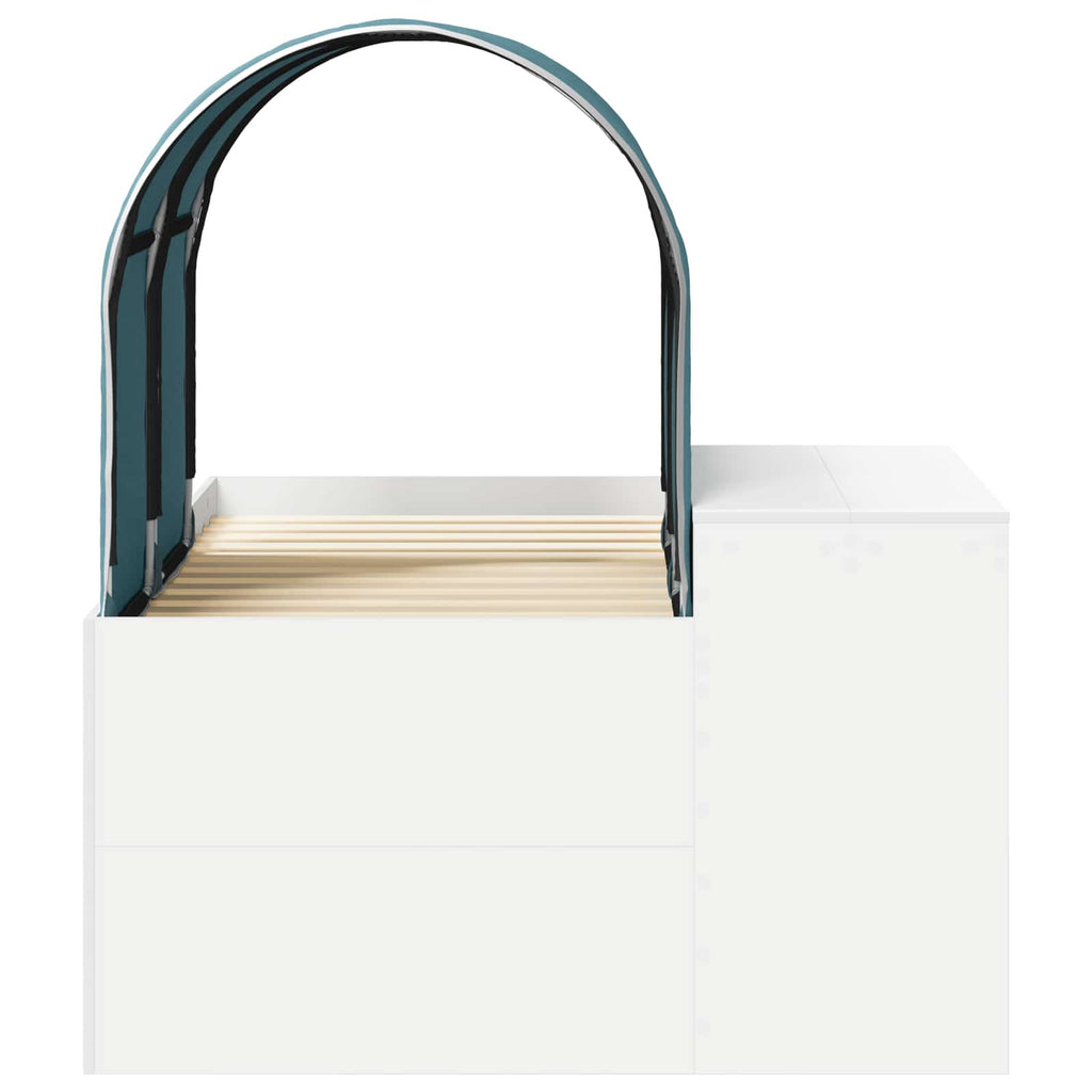 Cama con Túnel 4 pcs Roble Artisian y Azul Claro