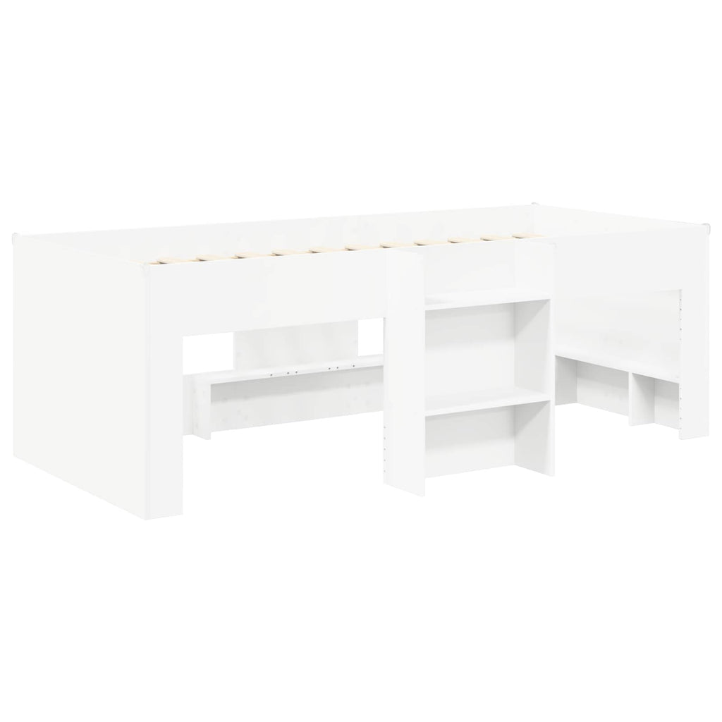 Cama con Túnel 4 pcs Blanco Madera de ingeniería