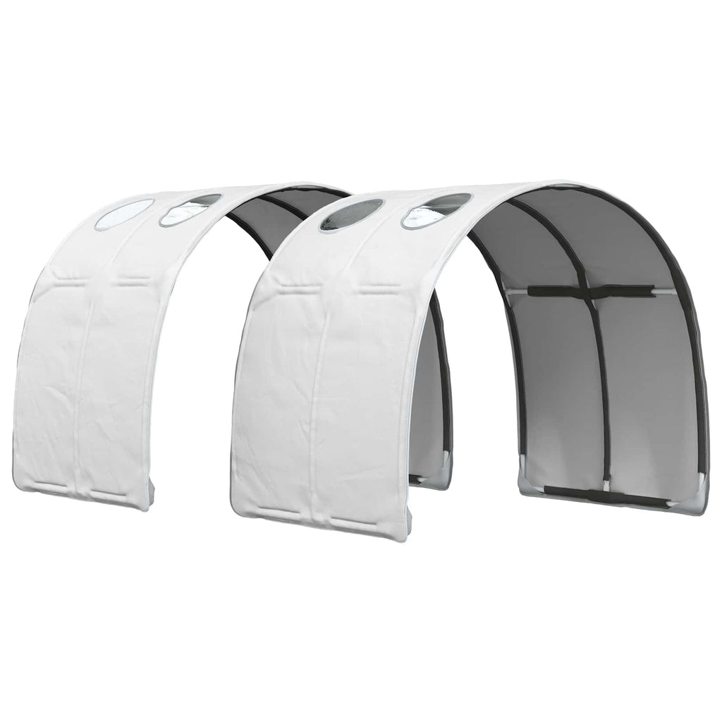 Cama con Túnel 4 pcs Blanco Madera de ingeniería