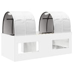Cama con Túnel 4 pcs Blanco Madera de ingeniería