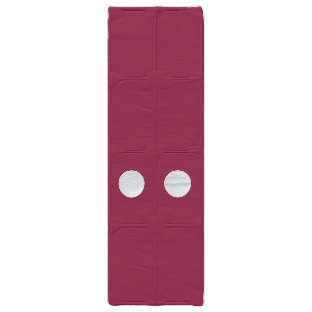 Cama con Túnel 4 pcs Blanco y Rojo Madera de ingeniería