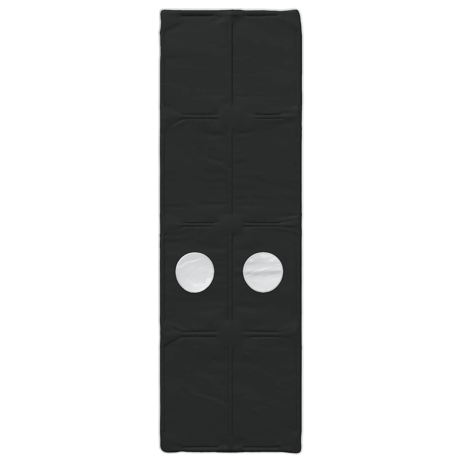 Cama con Túnel 4 pcs Blanco y Negro Madera de ingeniería