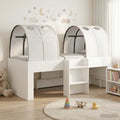 Cama con Túnel 4 pcs Blanco Madera de ingeniería