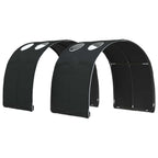 Cama con túnel 3 pcs Blanco y Negro Madera de ingeniería