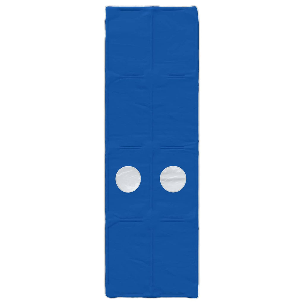 Cama con túnel 3 pcs Blanco y Azul Madera de ingeniería
