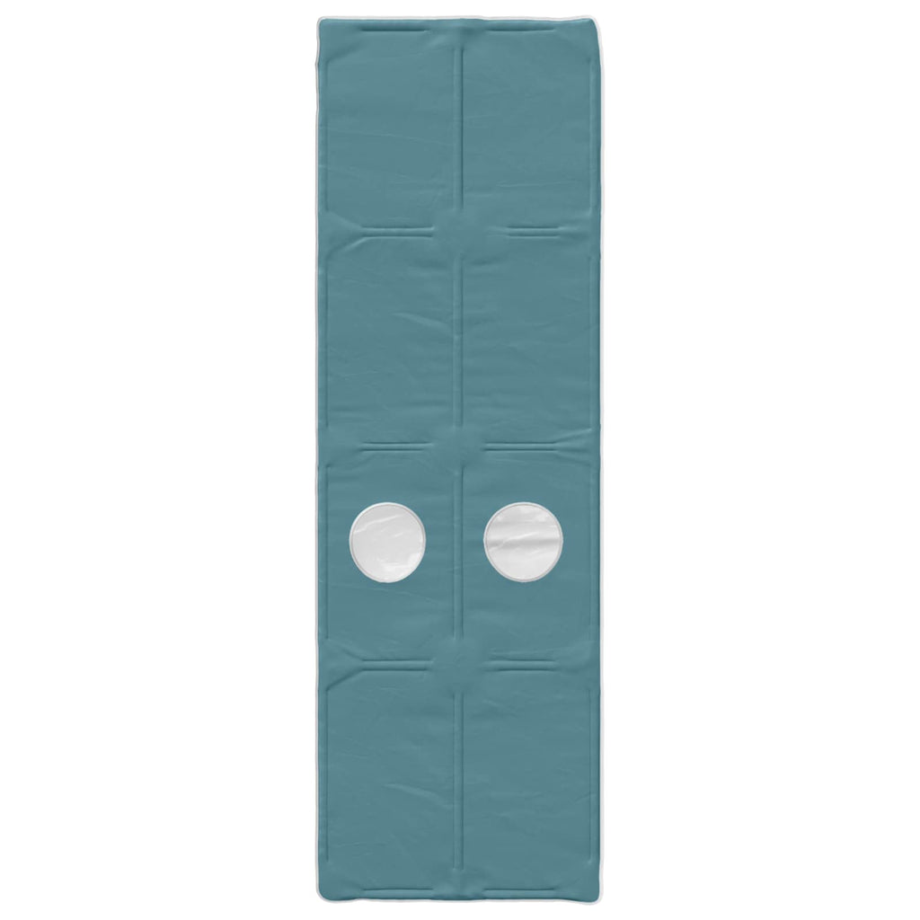 Cama con túnel 3 pcs Blanco y Azul Claro Madera de ingeniería