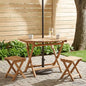 Mesa de jardín plegable Natural Ø 110 x 75 cm