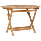 Mesa de jardín plegable Natural Ø 110 x 75 cm
