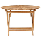 Mesa de jardín plegable Natural Ø 110 x 75 cm