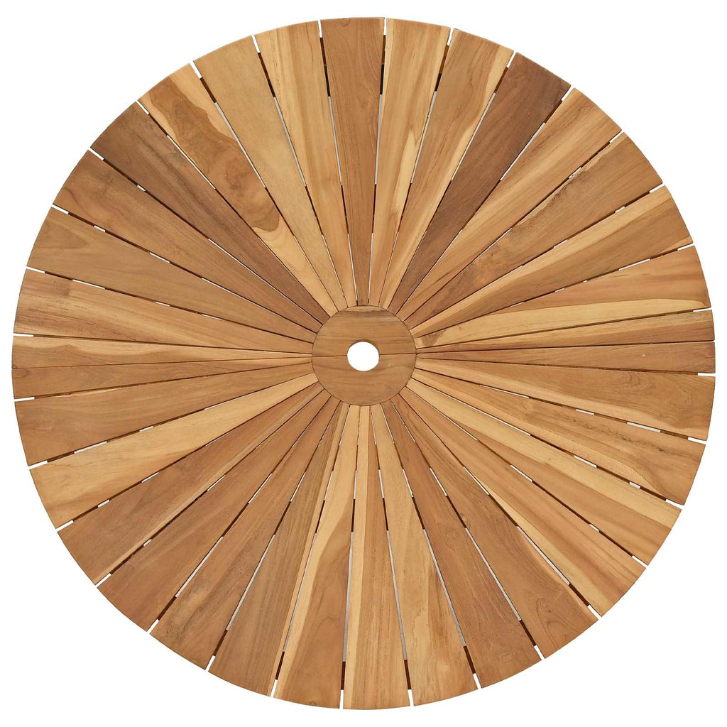 Mesa de jardín plegable Natural Ø 110 x 75 cm