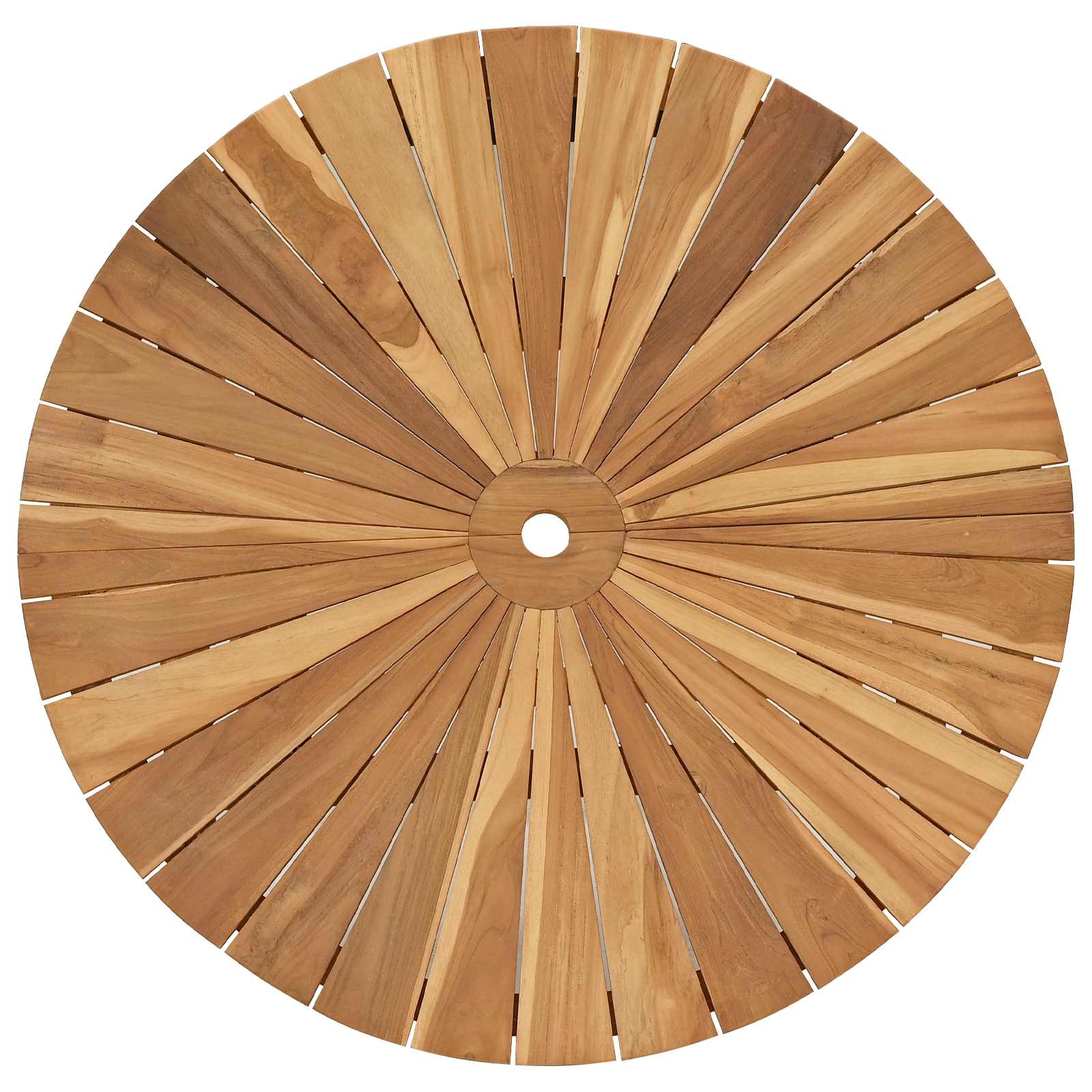 Mesa de jardín plegable Natural Ø 110 x 75 cm