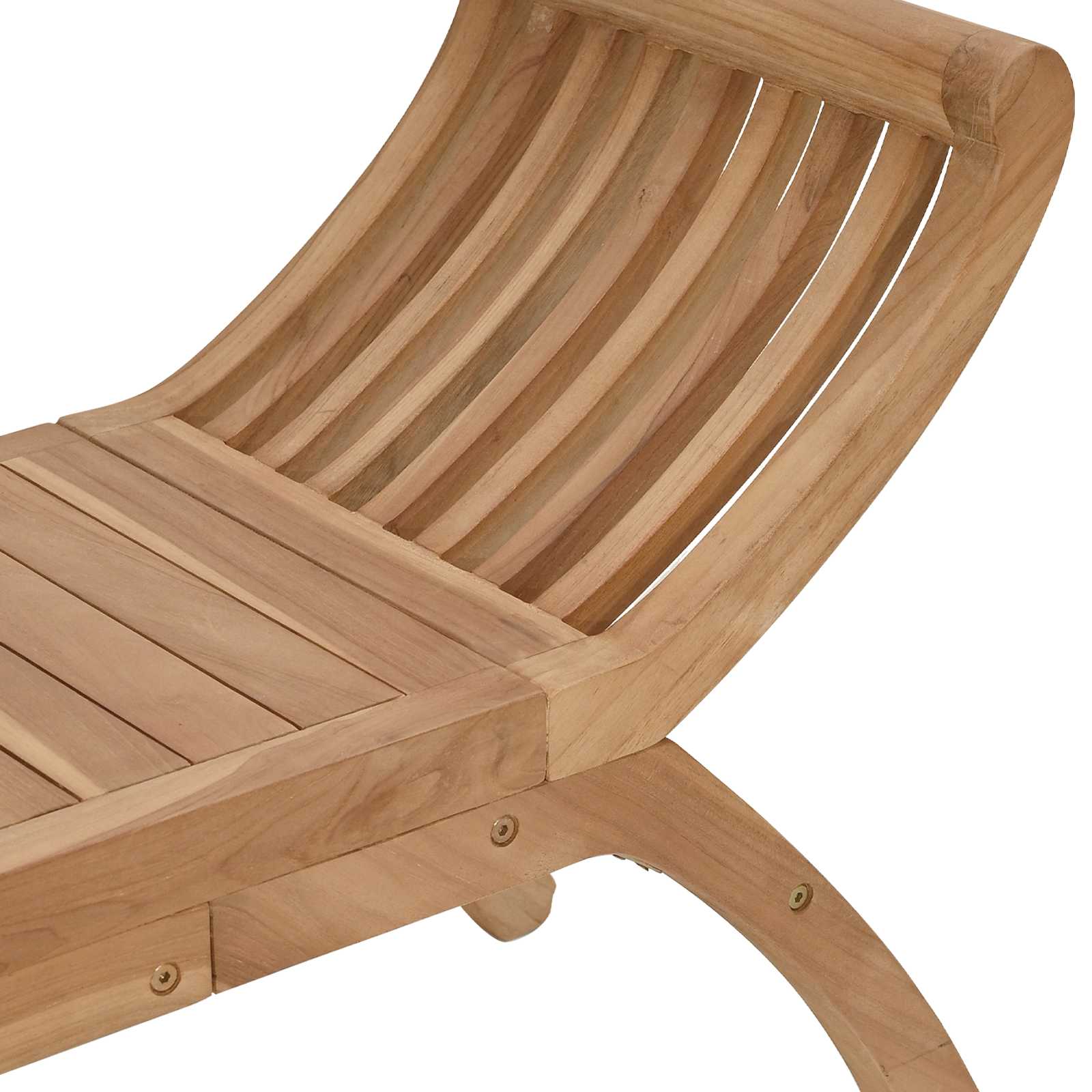 Banco de jardín 2 -Seater 126 cm Madera de teca maciza Natural