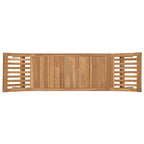 Banco de jardín 2 -Seater 126 cm Madera de teca maciza Natural
