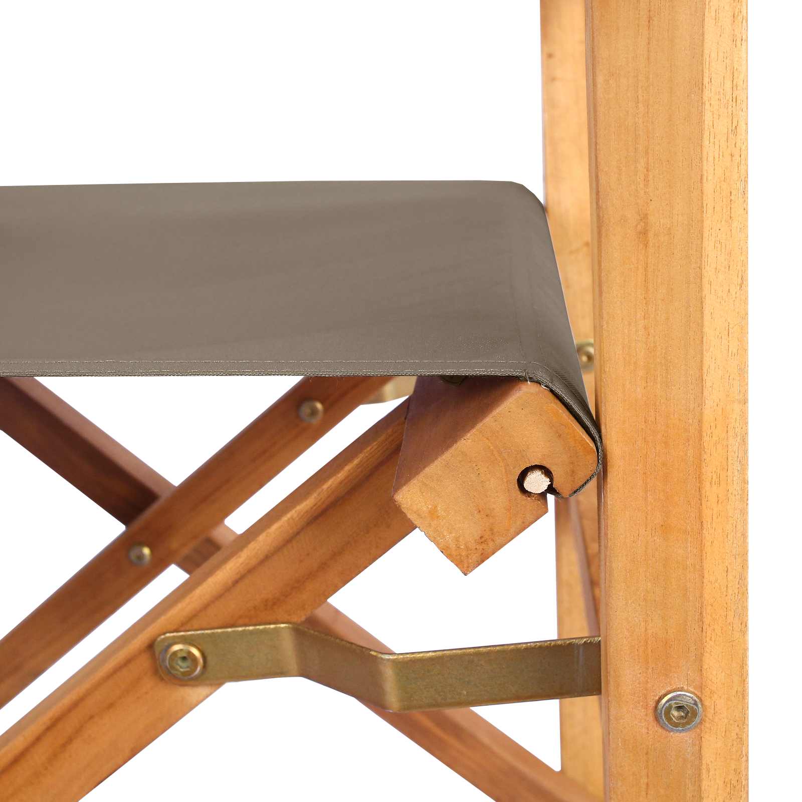 Silla de comedor 56 x 54 x 87 cm 100% Poliéster y Teca Sólida