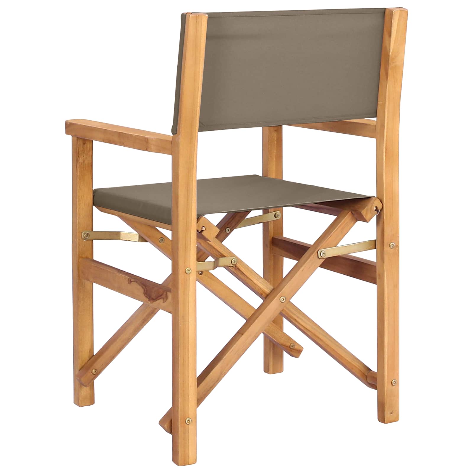 Silla de comedor 56 x 54 x 87 cm 100% Poliéster y Teca Sólida