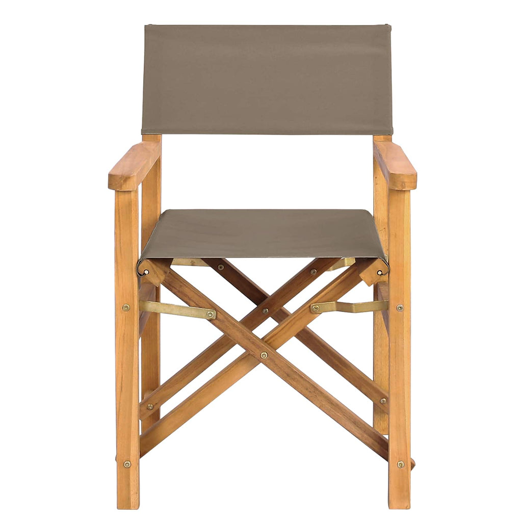 Silla de comedor 56 x 54 x 87 cm 100% Poliéster y Teca Sólida