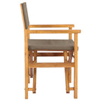 Silla de comedor 56 x 54 x 87 cm 100% Poliéster y Teca Sólida