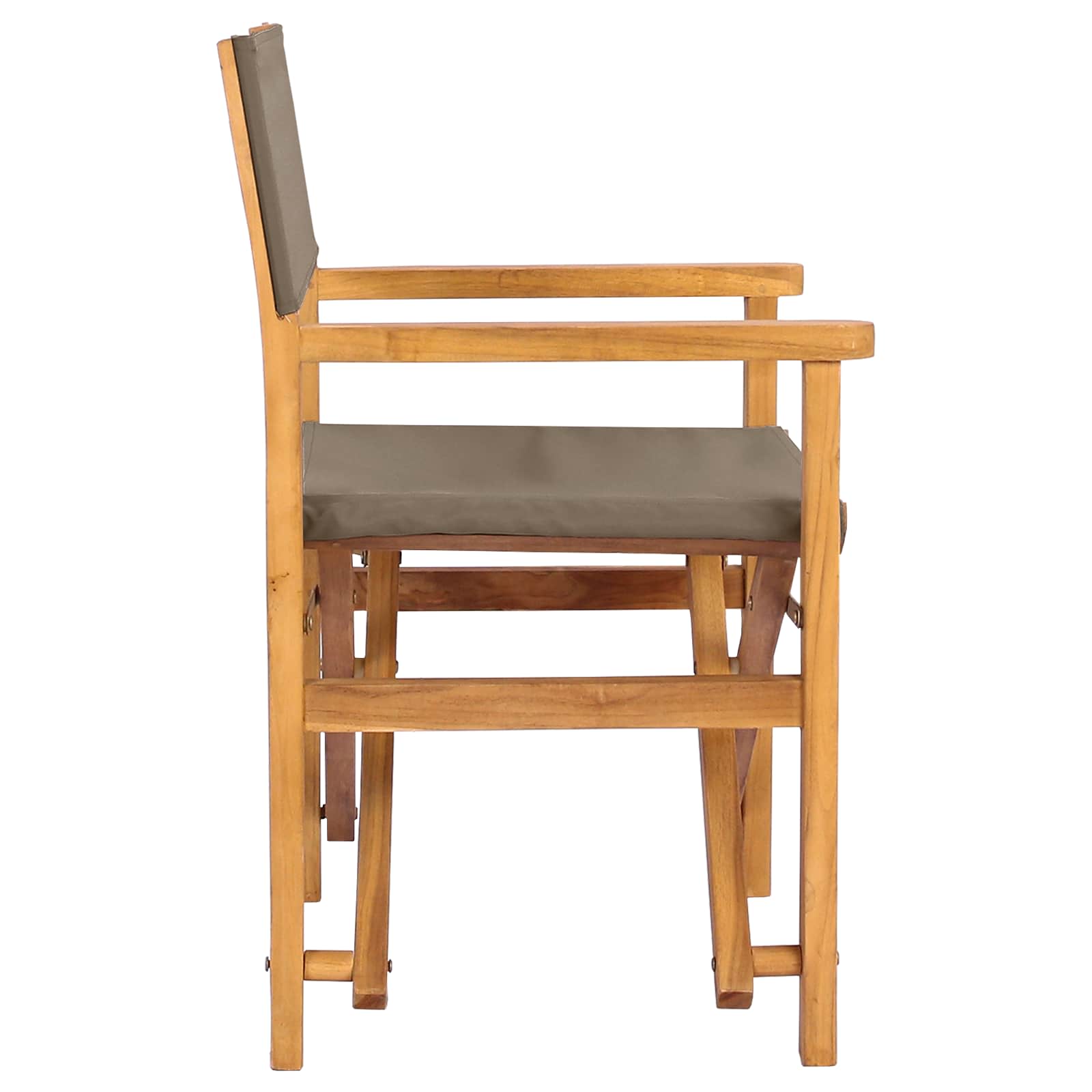 Silla de comedor 56 x 54 x 87 cm 100% Poliéster y Teca Sólida