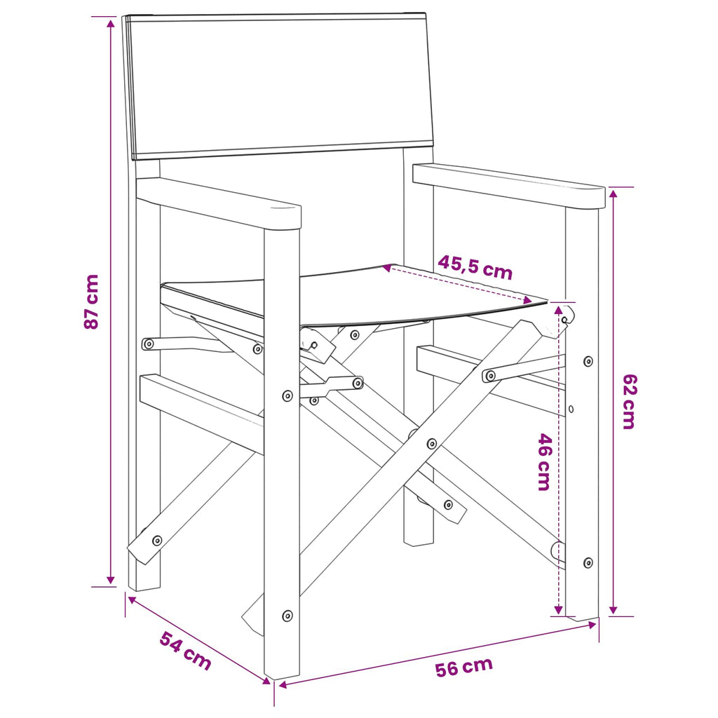 Silla de comedor 56 x 54 x 87 cm 100% Poliéster y Teca Sólida