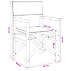 Silla de comedor 56 x 54 x 87 cm 100% Poliéster y Teca Sólida