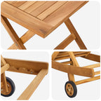Tumbona 2 pcs Marrón Madera de teca maciza