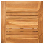 Tumbona 2 pcs Marrón Madera de teca maciza