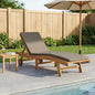Tumbona 2 pcs Marrón Madera de teca maciza