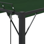 Gazebo con techo ajustable Verde 3 x 3 x 2,14 m Tela y Aluminio