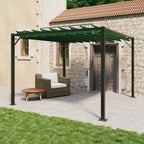 Gazebo con techo ajustable Verde 3 x 3 x 2,14 m Tela y Aluminio