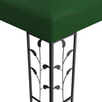 Cenador 3,97 x 2,96 x 2,68 m Verde Poliéster y Acero