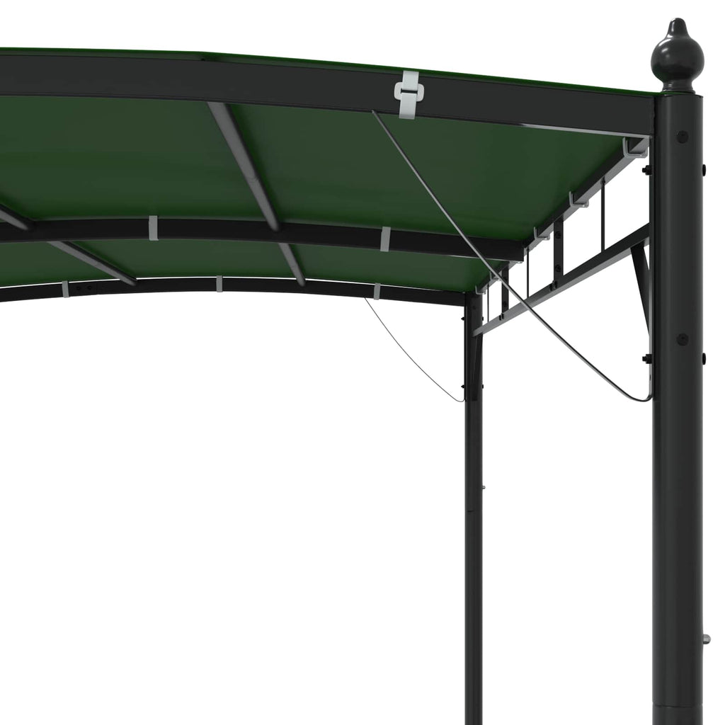 Cenador 3 x 3 x 2,55 m Verde Tela y Aluminio 180 gsm