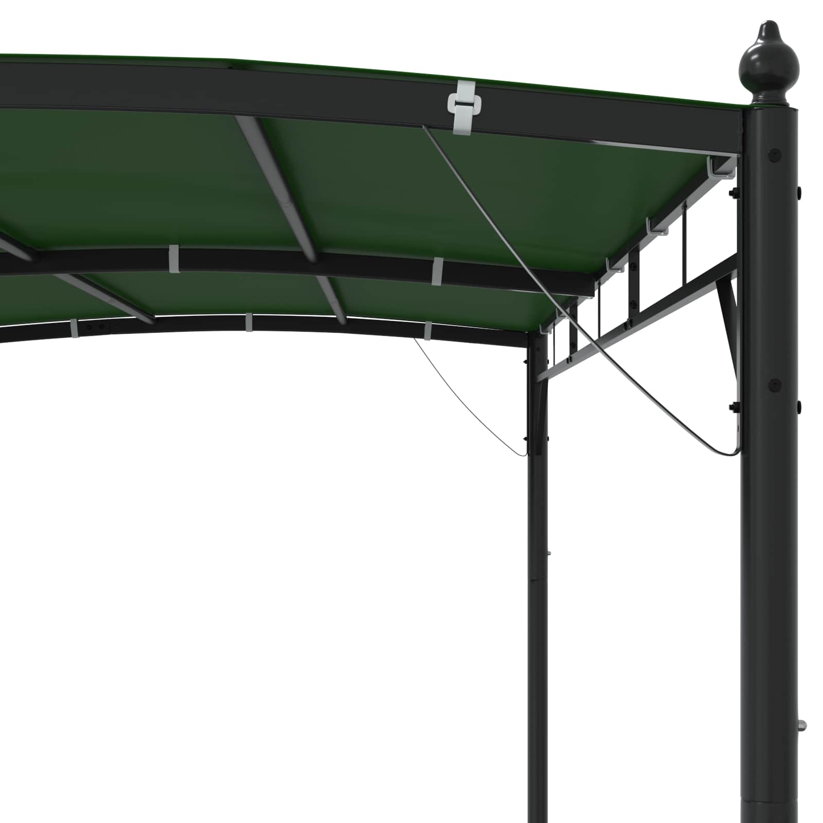 Cenador 3 x 3 x 2,55 m Verde Tela y Aluminio 180 gsm