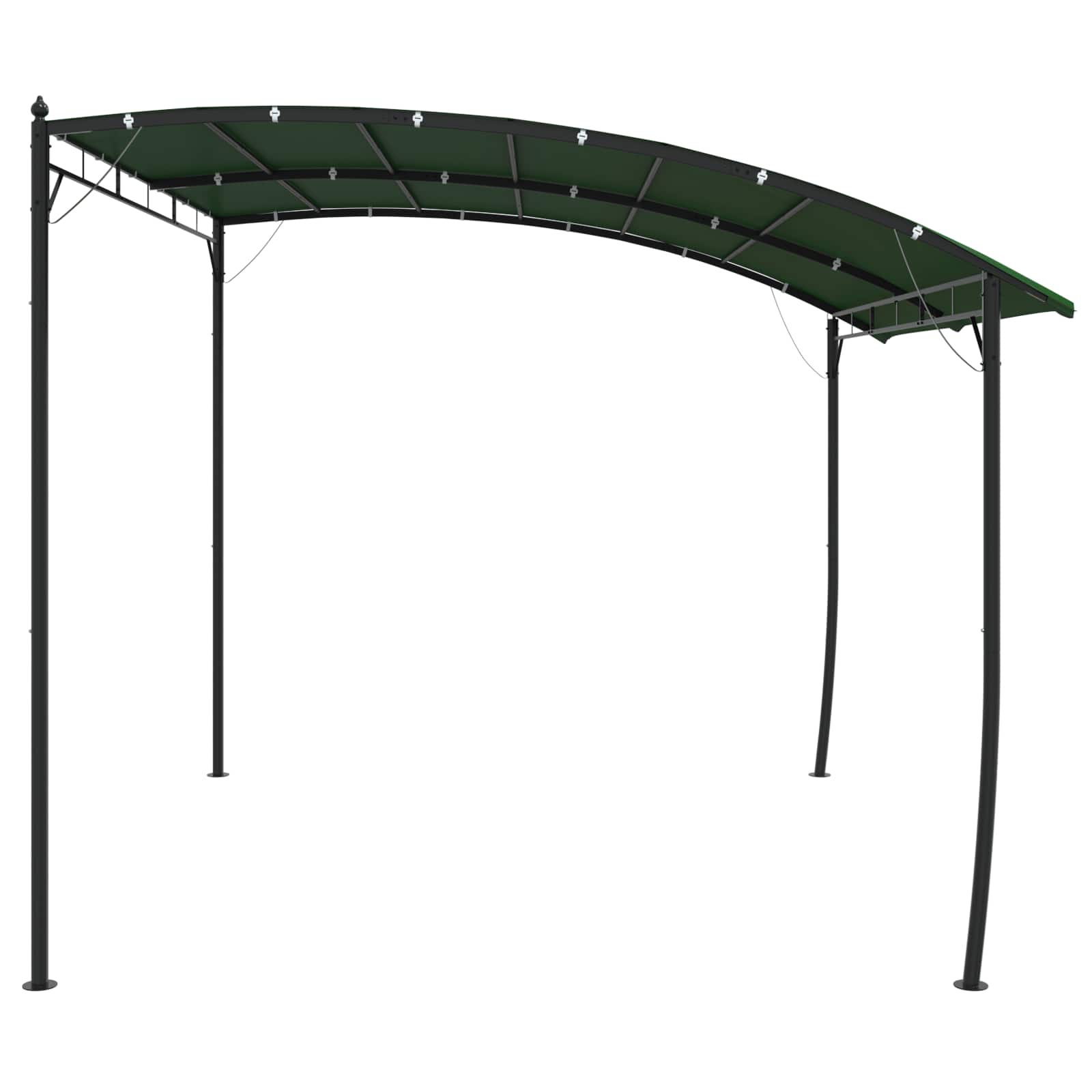 Cenador 3 x 3 x 2,55 m Verde Tela y Aluminio 180 gsm