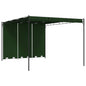 Cenador 4 x 3 x 2,3 m Verde Poliéster y Acero