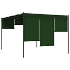 Cenador 4 x 3 x 2,3 m Verde Poliéster y Acero