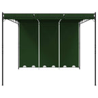 Cenador 4 x 3 x 2,3 m Verde Poliéster y Acero