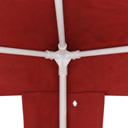 Carpa de Fiesta 400 x 300 x 255 cm Rojo PE y acero