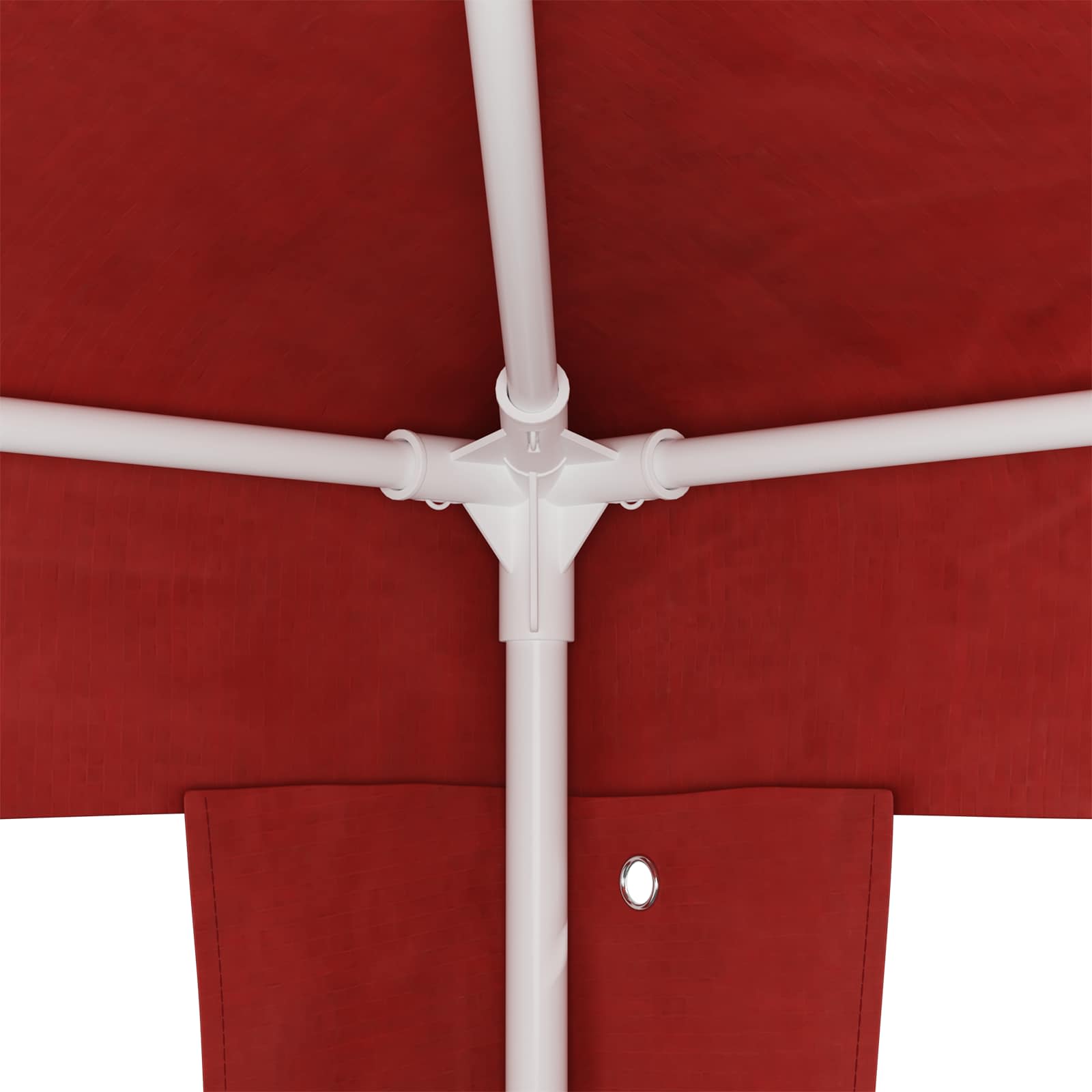 Carpa de Fiesta 400 x 300 x 255 cm Rojo PE y acero