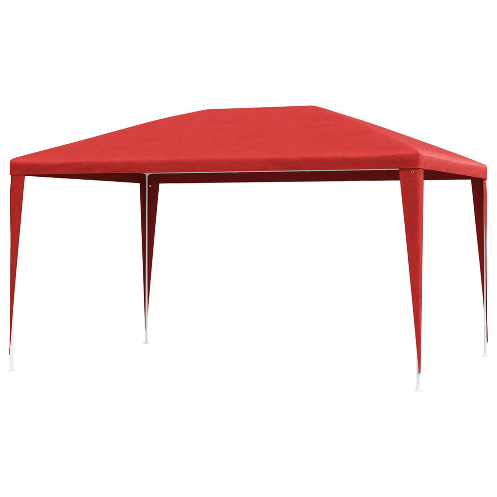 Carpa de Fiesta 400 x 300 x 255 cm Rojo PE y acero