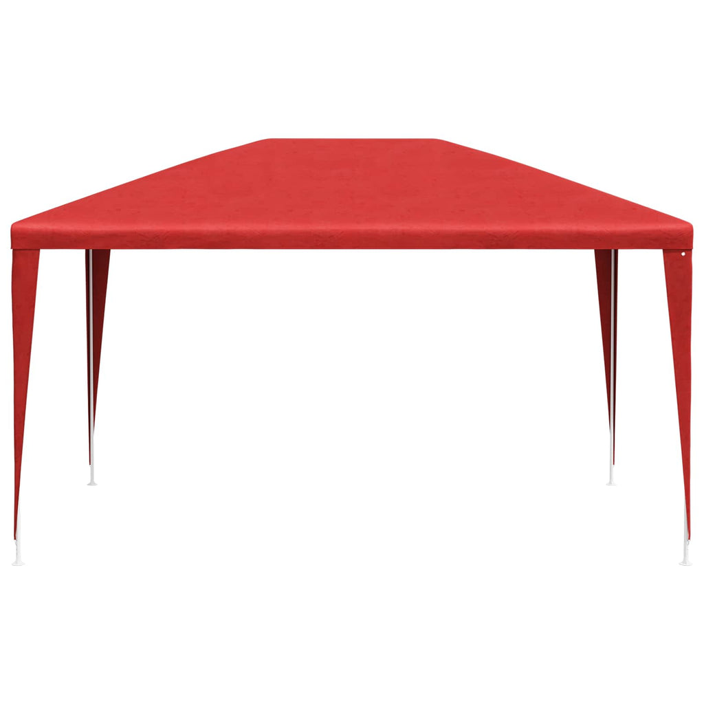 Carpa de Fiesta 400 x 300 x 255 cm Rojo PE y acero