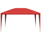 Carpa de Fiesta 400 x 300 x 255 cm Rojo PE y acero