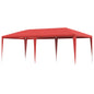 Carpa de Fiesta 400 x 300 x 255 cm Rojo PE y acero